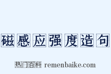 磁感应强度造句是什么意思的图片